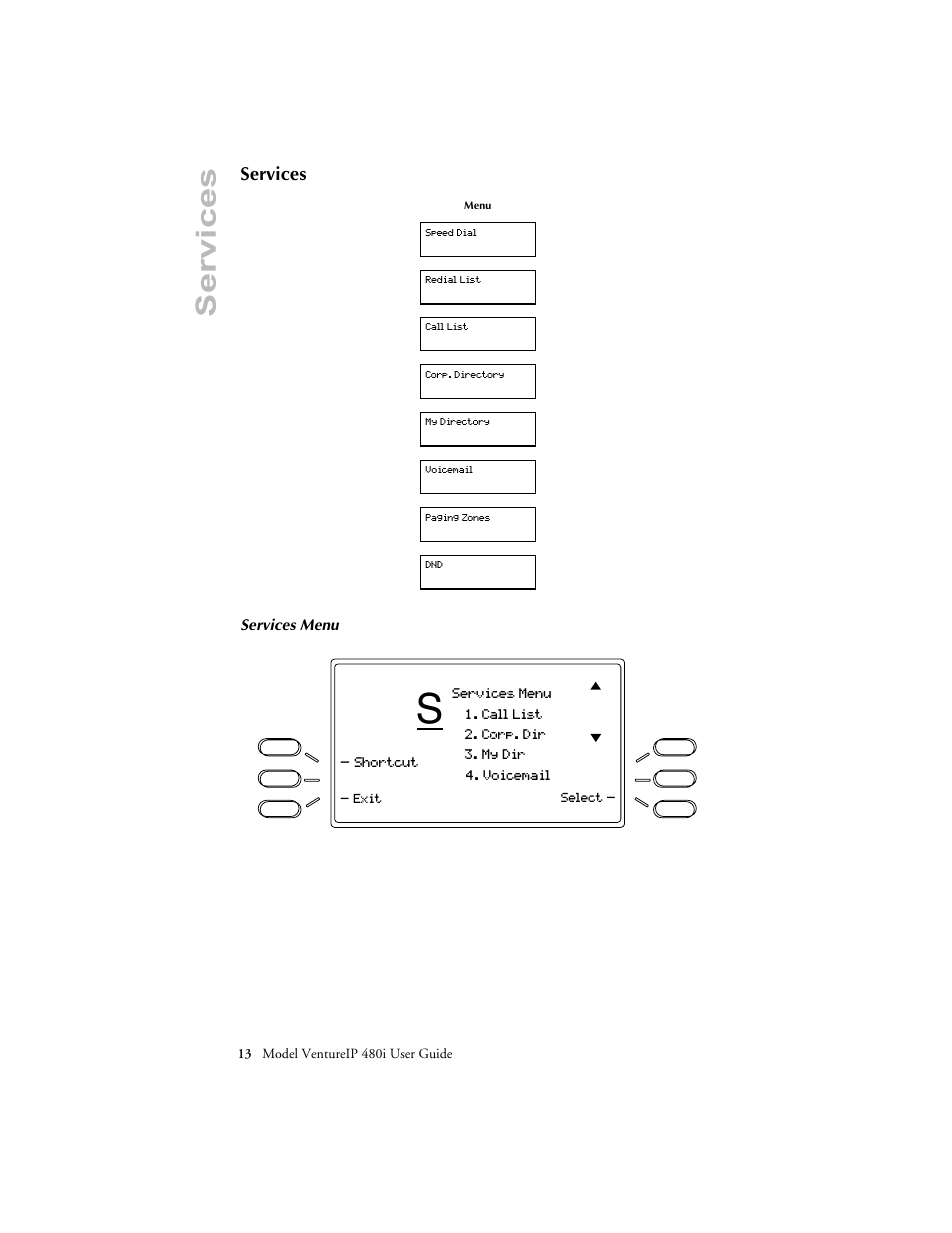 Services | Aastra Telecom VentureIP User Manual | Page 16 / 48