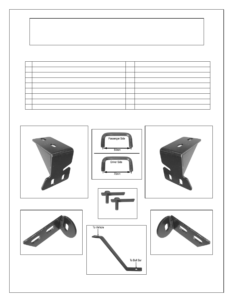 Aries Automotive 3501 User Manual | 4 pages