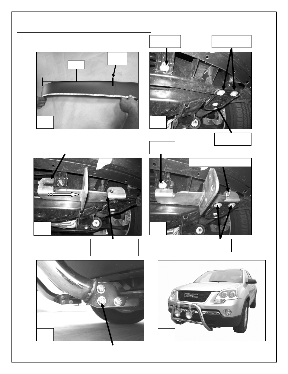 Driver side mounting bracket installation shown) | Aries Automotive 4550 User Manual | Page 2 / 2