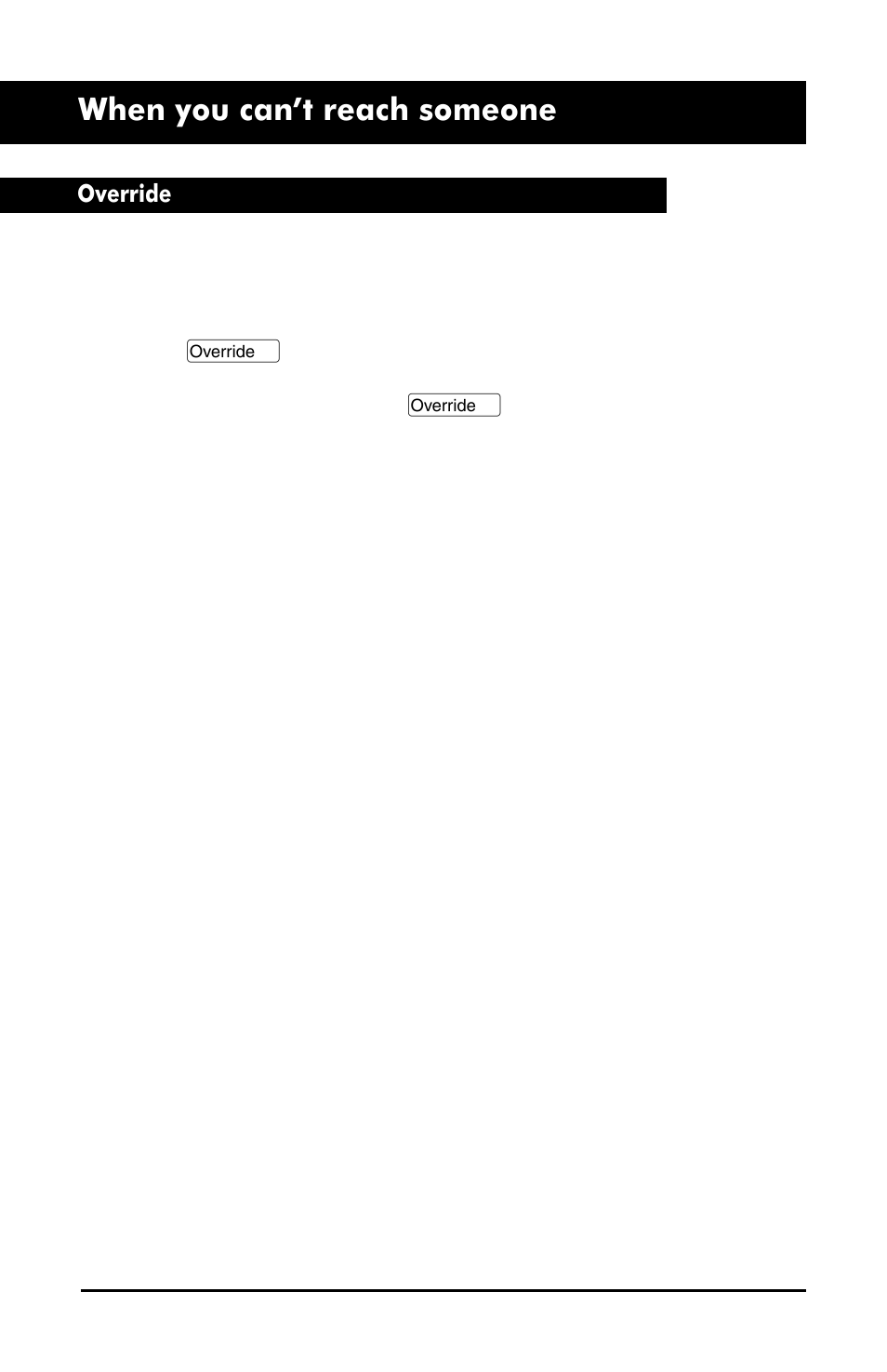When you can’t reach someone | Aastra Telecom M6320 User Manual | Page 25 / 48