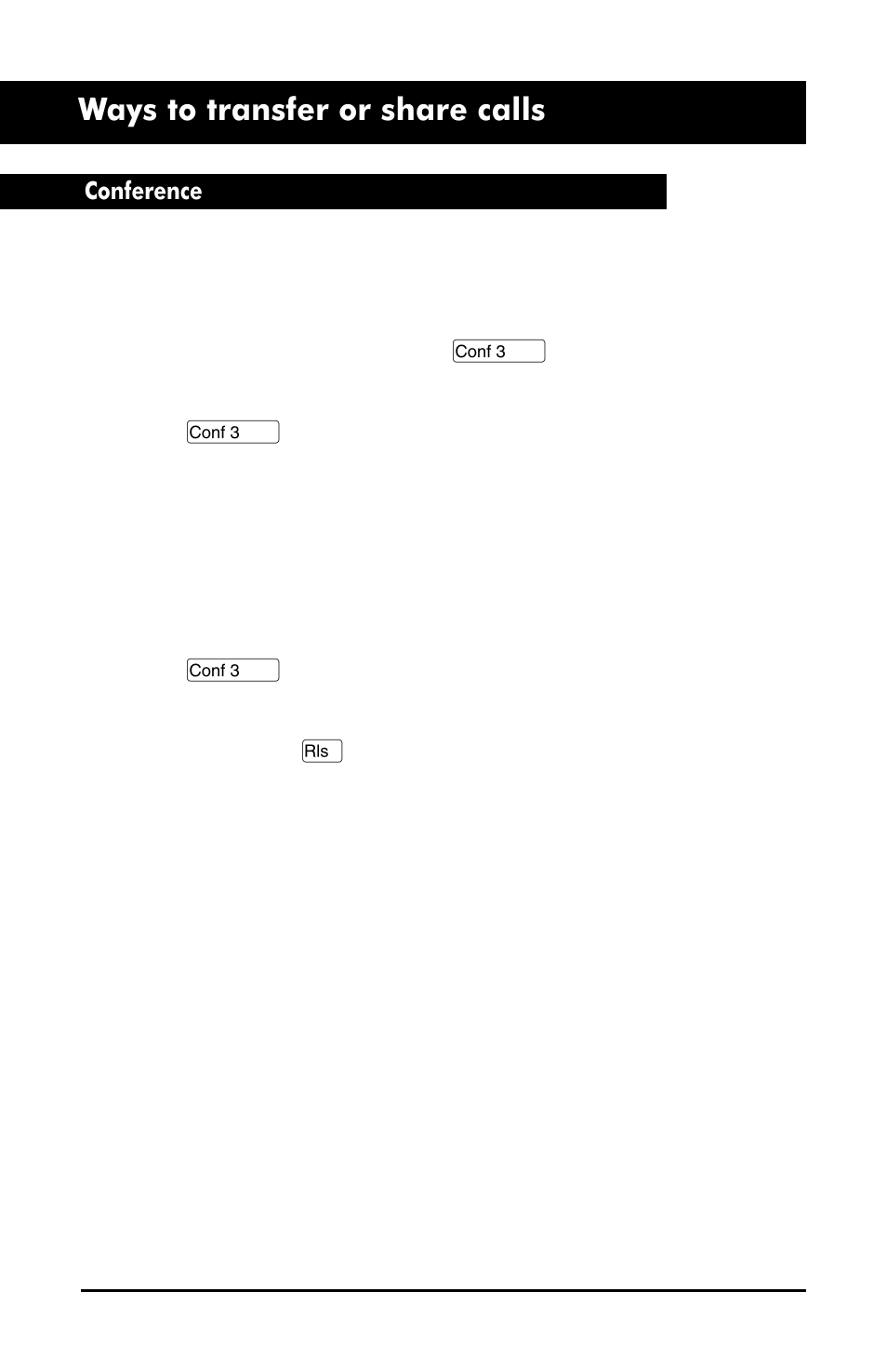 Ways to transfer or share calls | Aastra Telecom M6320 User Manual | Page 27 / 48