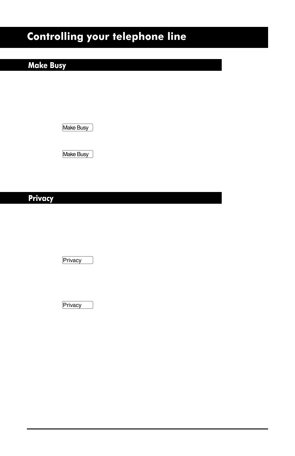 Controlling your telephone line | Aastra Telecom M6320 User Manual | Page 30 / 48