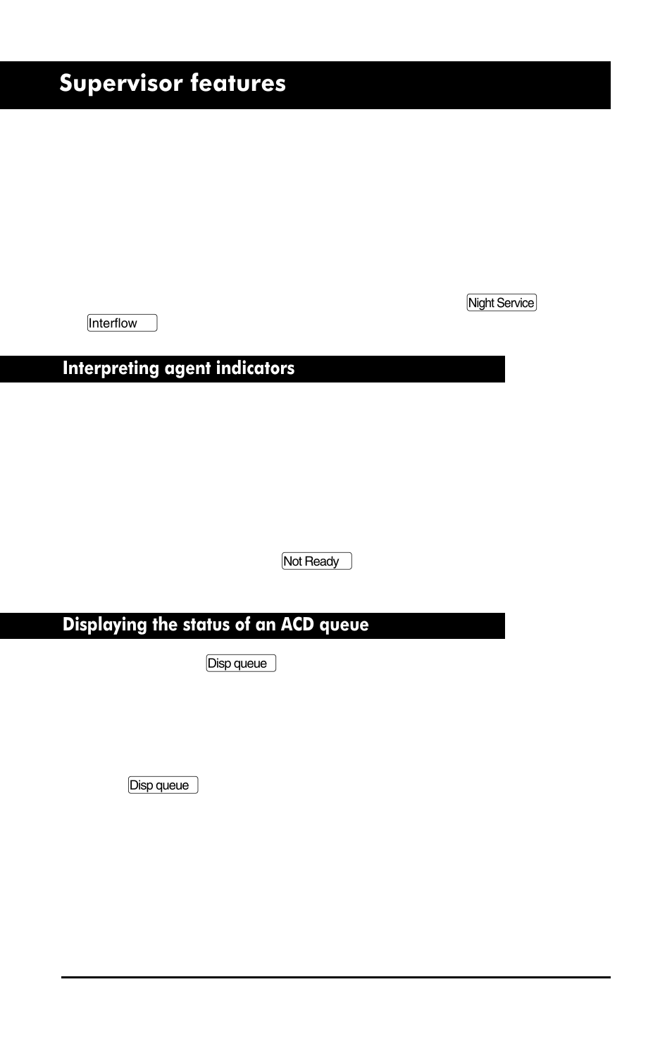 Supervisor features | Aastra Telecom M6320 User Manual | Page 37 / 48