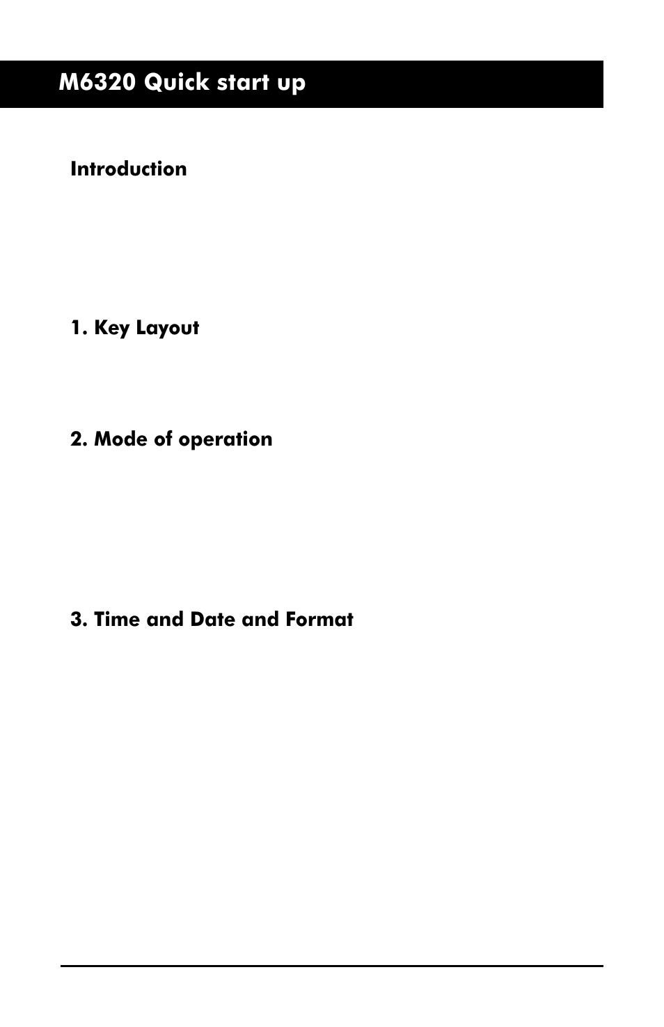 M6320 quick start up | Aastra Telecom M6320 User Manual | Page 5 / 48