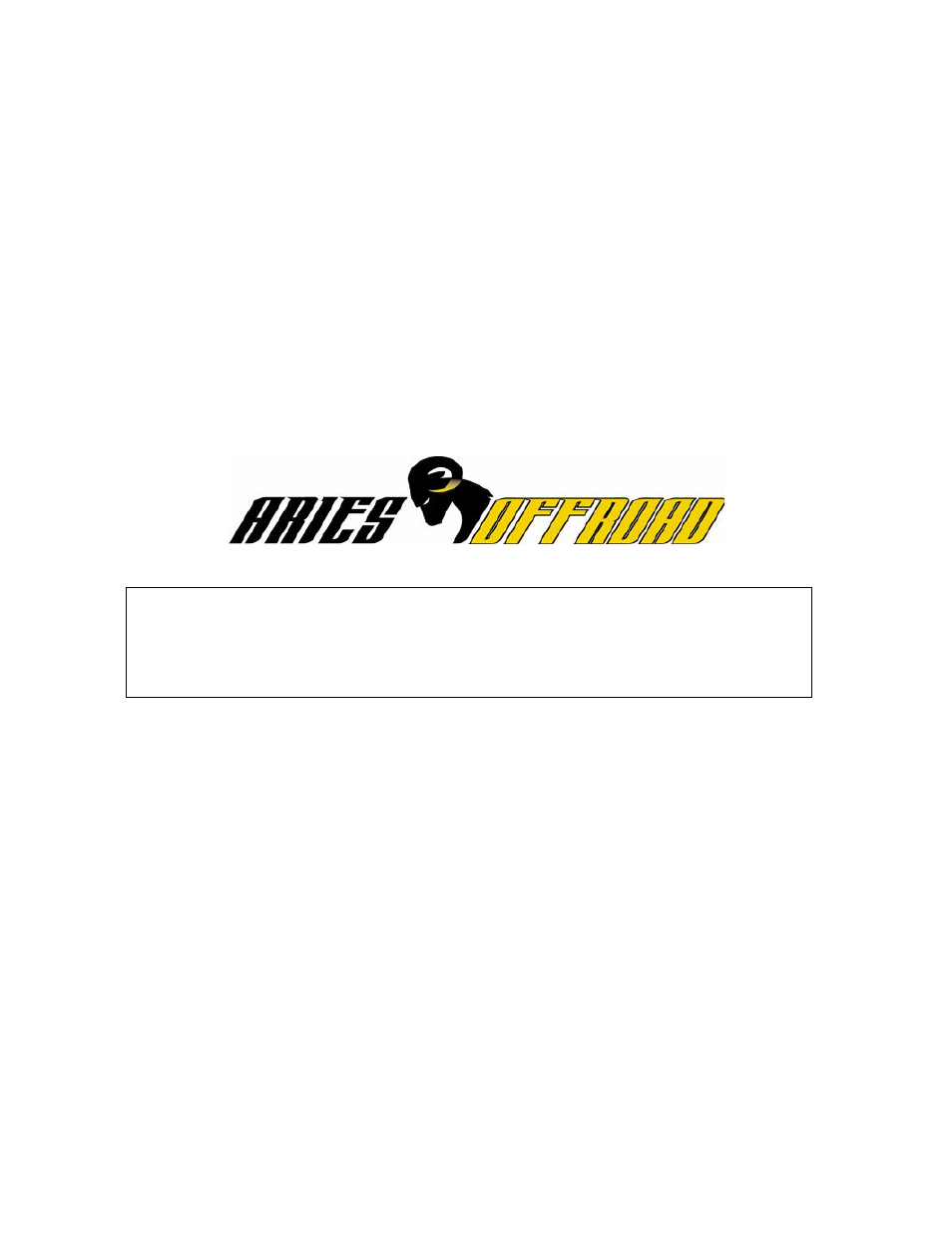 Aries Automotive 9504 User Manual | 6 pages
