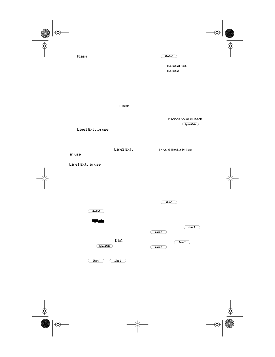 Using flash, Extension in use, Using the redial list | Status lights, Using hold key, Making and answering calls | Aastra Telecom 392 User Manual | Page 12 / 24