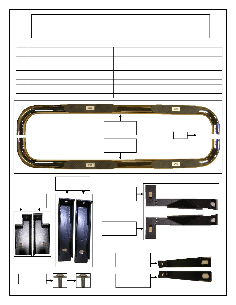 Aries Automotive 205030-2 User Manual | 4 pages