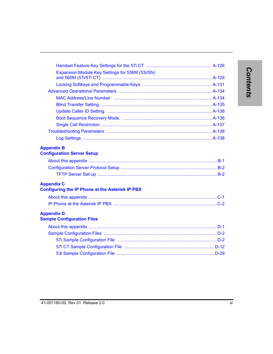 Aastra Telecom SISIP 57I CT User Manual | Page 11 / 602