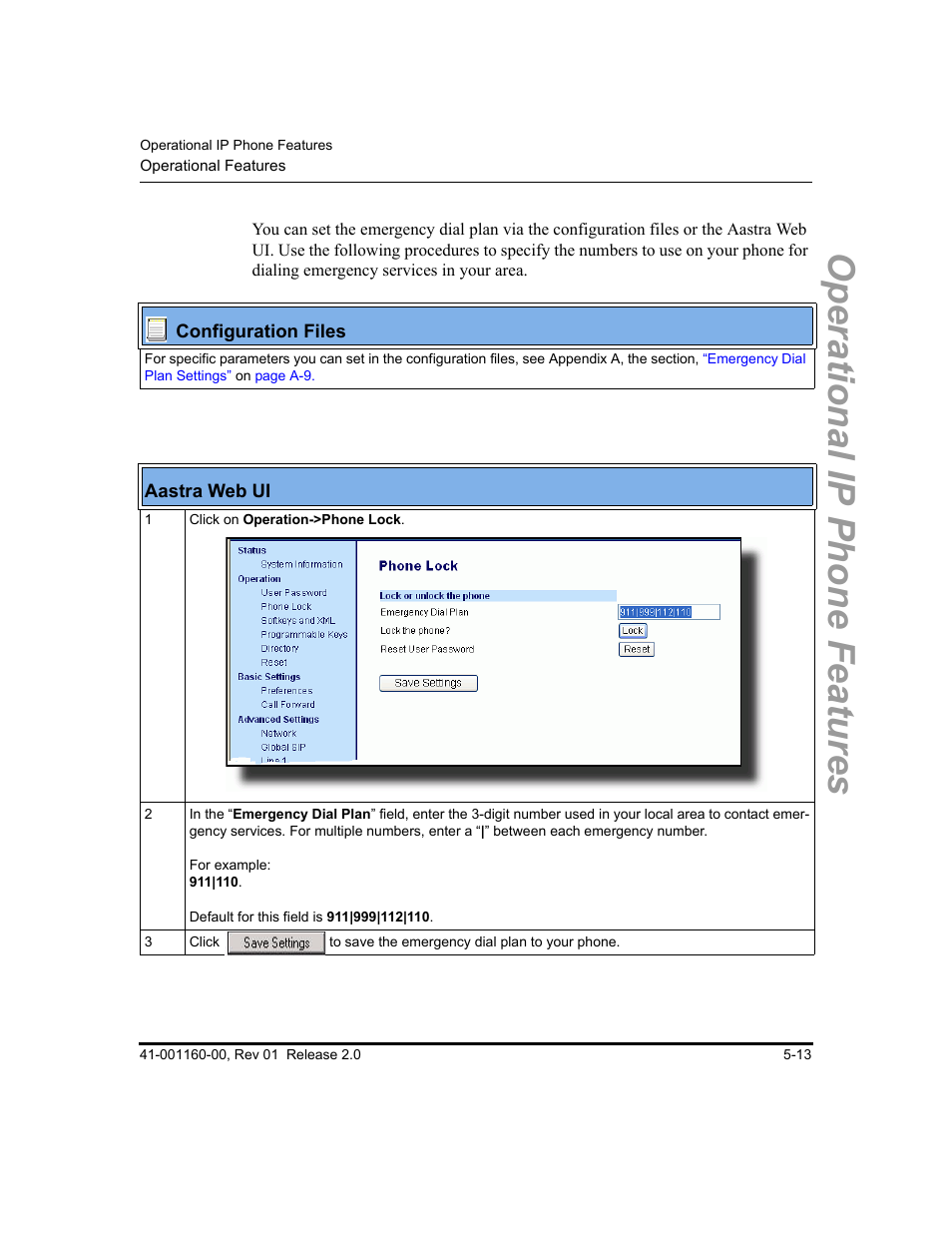 Operational ip phone features | Aastra Telecom SISIP 57I CT User Manual | Page 141 / 602