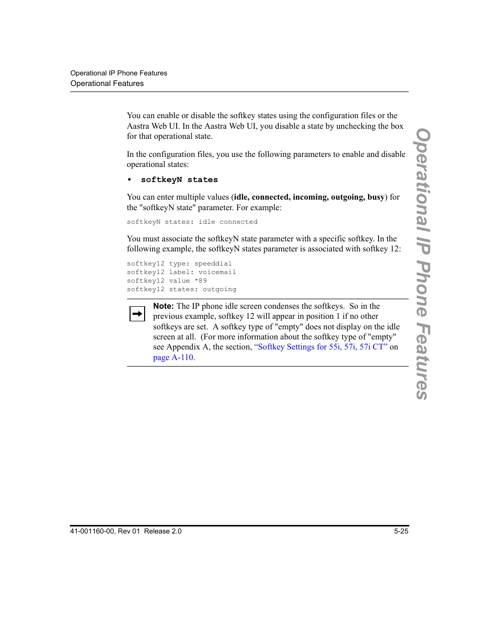 Operational ip phone features | Aastra Telecom SISIP 57I CT User Manual | Page 153 / 602
