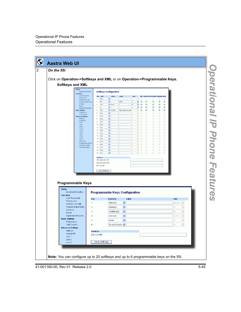 Operational ip phone features | Aastra Telecom SISIP 57I CT User Manual | Page 173 / 602