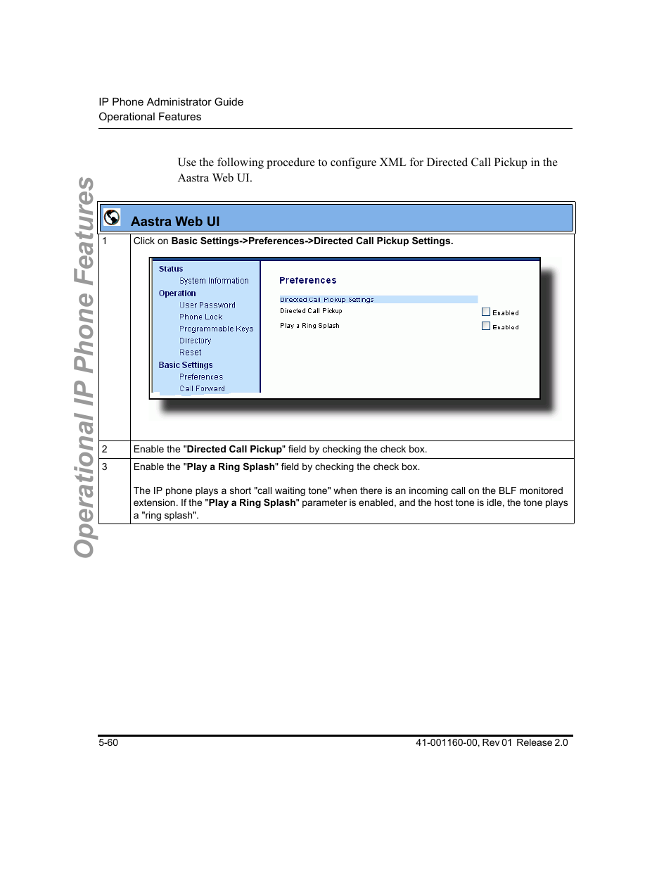 Operational ip phone features | Aastra Telecom SISIP 57I CT User Manual | Page 188 / 602