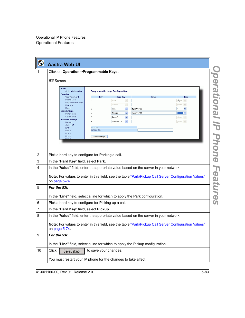 Operational ip phone features | Aastra Telecom SISIP 57I CT User Manual | Page 211 / 602