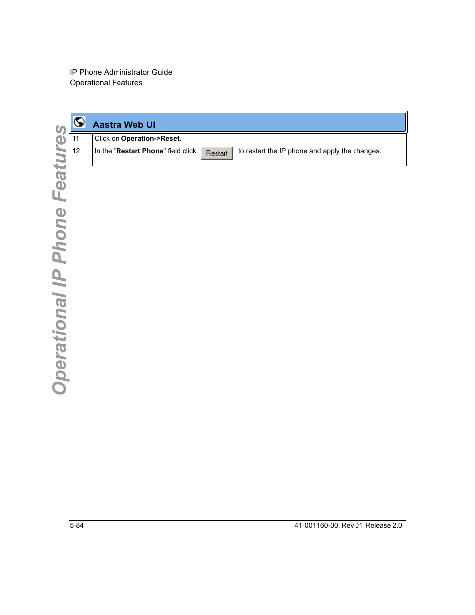 Operational ip phone features | Aastra Telecom SISIP 57I CT User Manual | Page 212 / 602