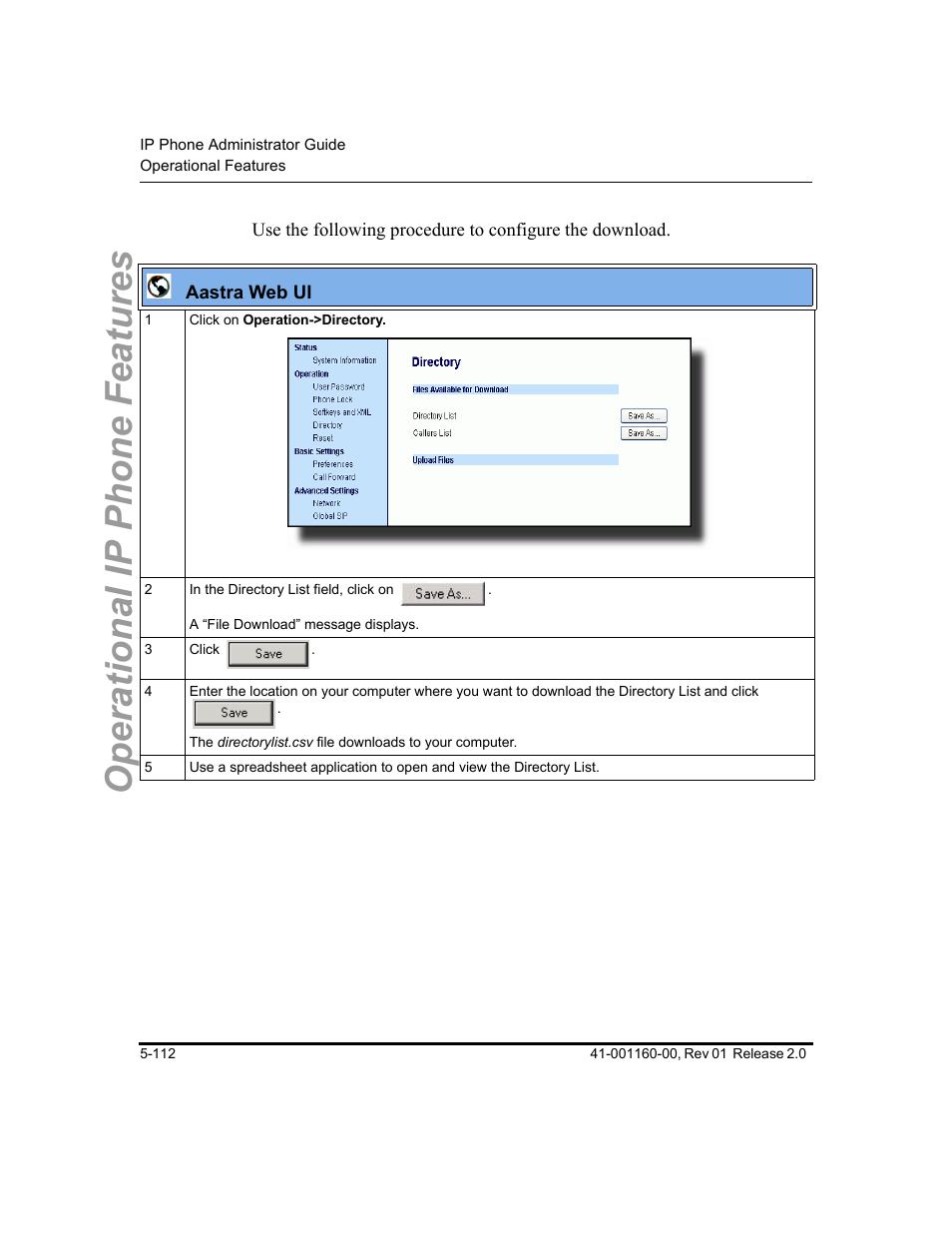 Operational ip phone features | Aastra Telecom SISIP 57I CT User Manual | Page 240 / 602
