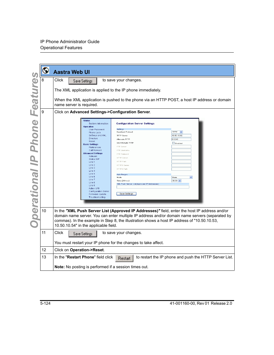 Operational ip phone features | Aastra Telecom SISIP 57I CT User Manual | Page 252 / 602