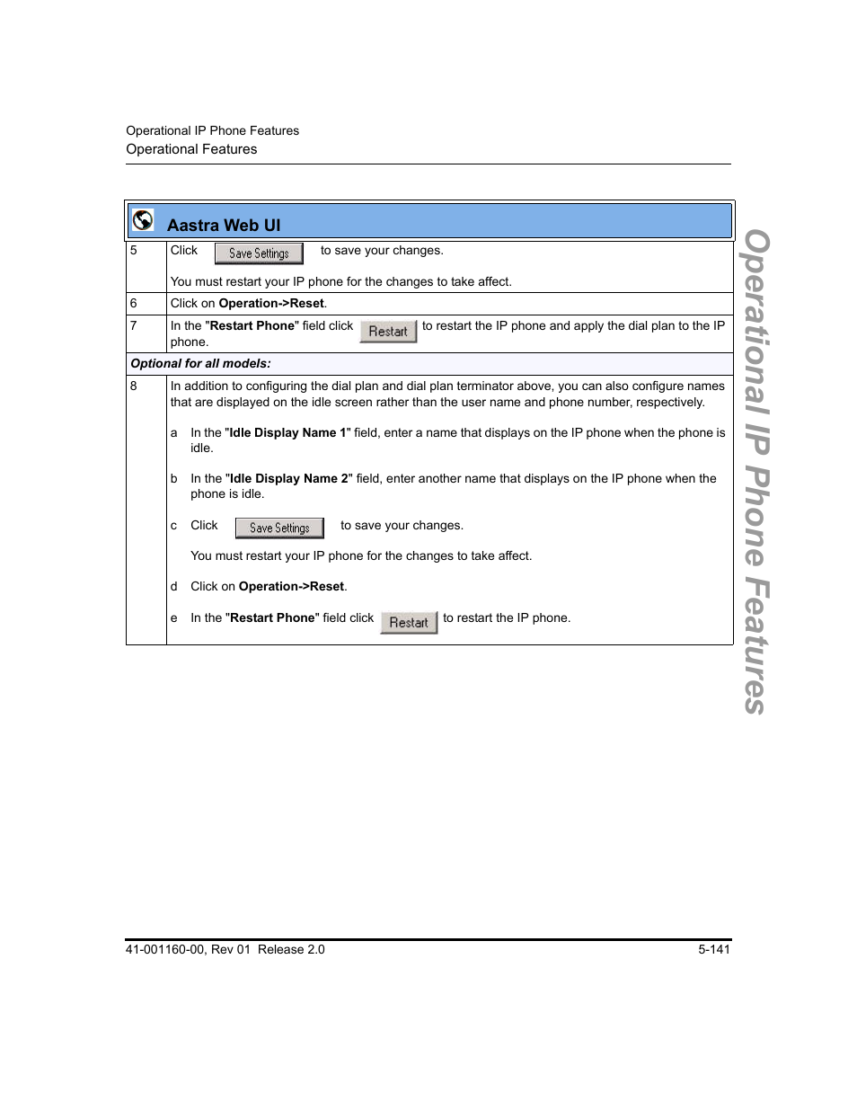 Operational ip phone features | Aastra Telecom SISIP 57I CT User Manual | Page 269 / 602