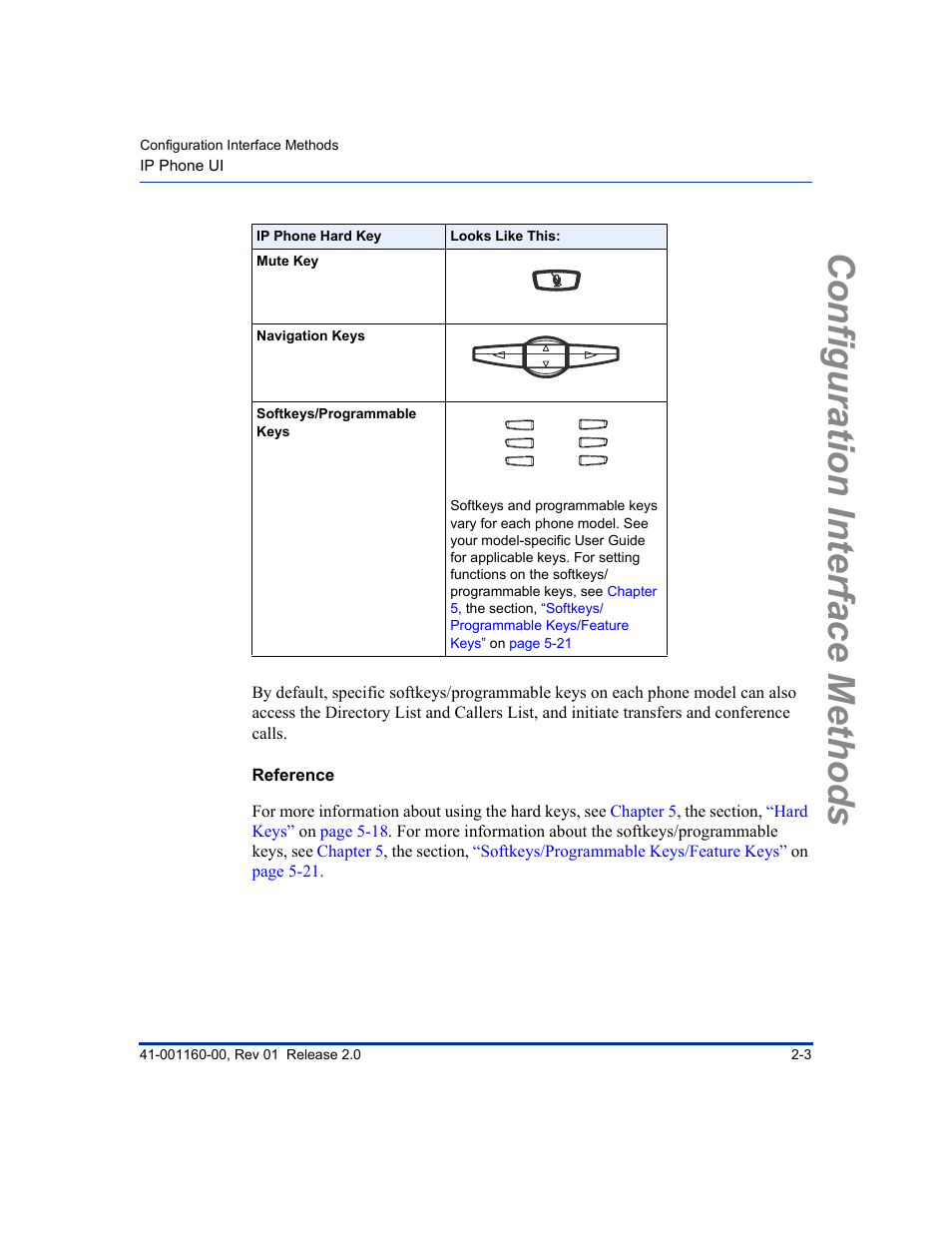 Reference, Configuration interface methods | Aastra Telecom SISIP 57I CT User Manual | Page 29 / 602