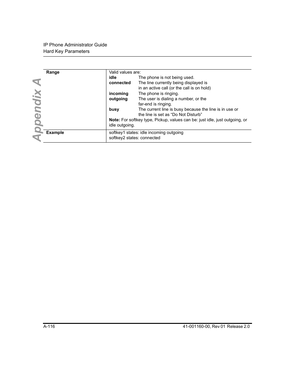 Appendix a | Aastra Telecom SISIP 57I CT User Manual | Page 458 / 602