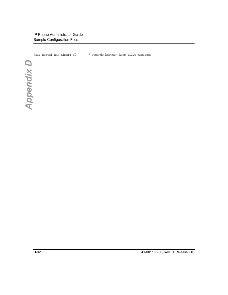 Appendix d | Aastra Telecom SISIP 57I CT User Manual | Page 522 / 602