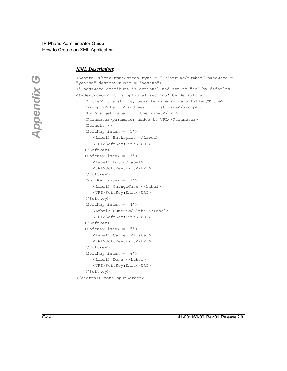 Appendix g | Aastra Telecom SISIP 57I CT User Manual | Page 554 / 602