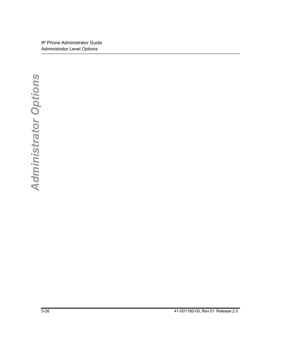 Administrator options | Aastra Telecom SISIP 57I CT User Manual | Page 66 / 602