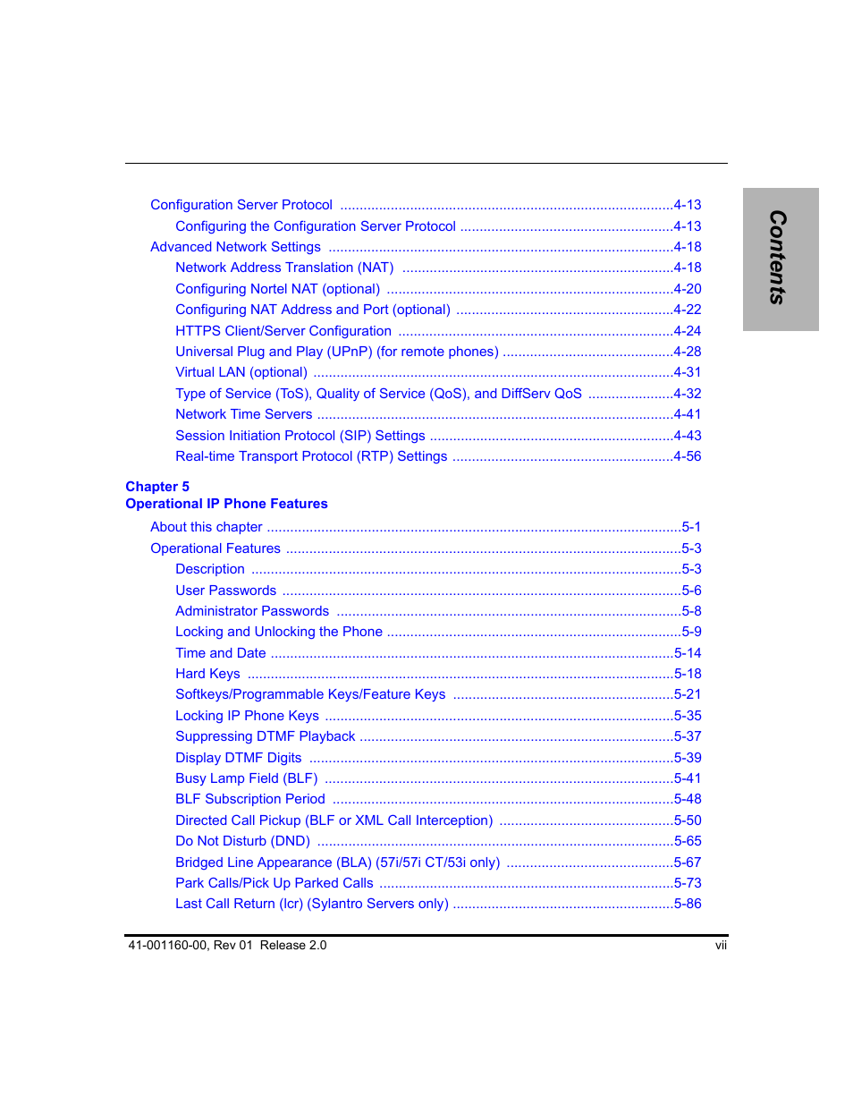 Aastra Telecom SISIP 57I CT User Manual | Page 7 / 602
