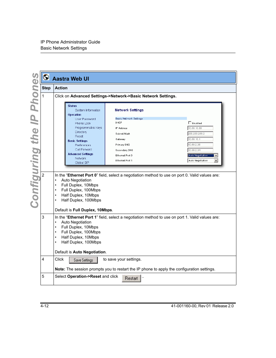 Configuring the ip phones | Aastra Telecom SISIP 57I CT User Manual | Page 78 / 602