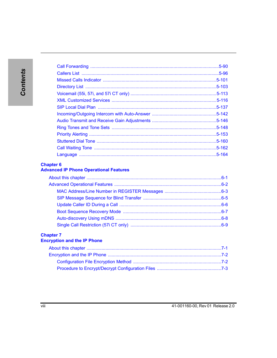 Aastra Telecom SISIP 57I CT User Manual | Page 8 / 602