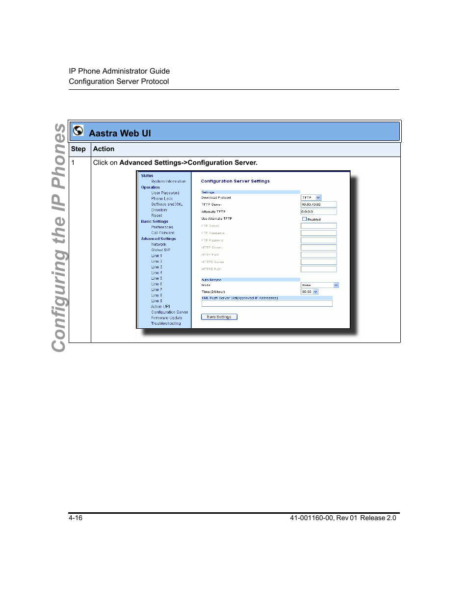 Configuring the ip phones | Aastra Telecom SISIP 57I CT User Manual | Page 82 / 602