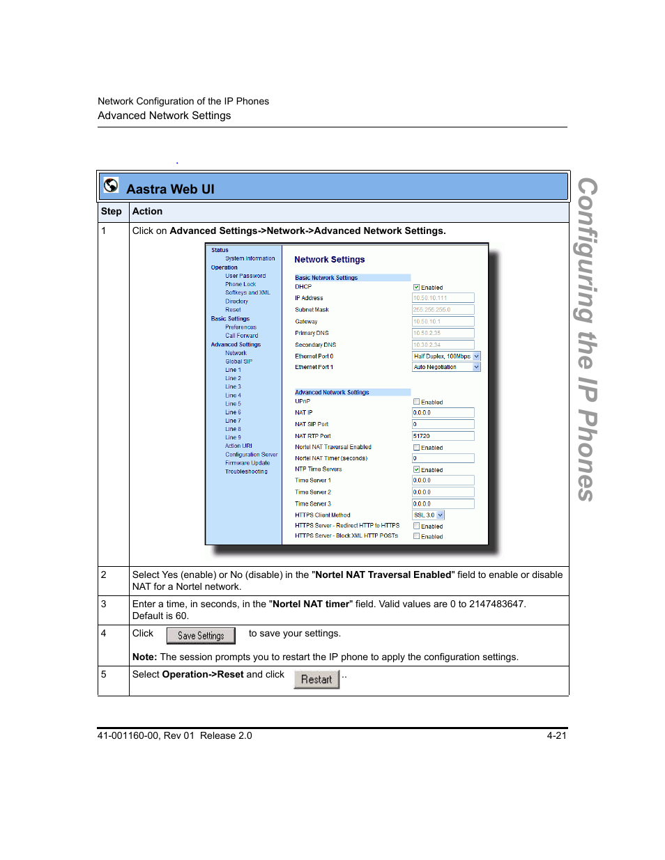 Configuring the ip phones | Aastra Telecom SISIP 57I CT User Manual | Page 87 / 602