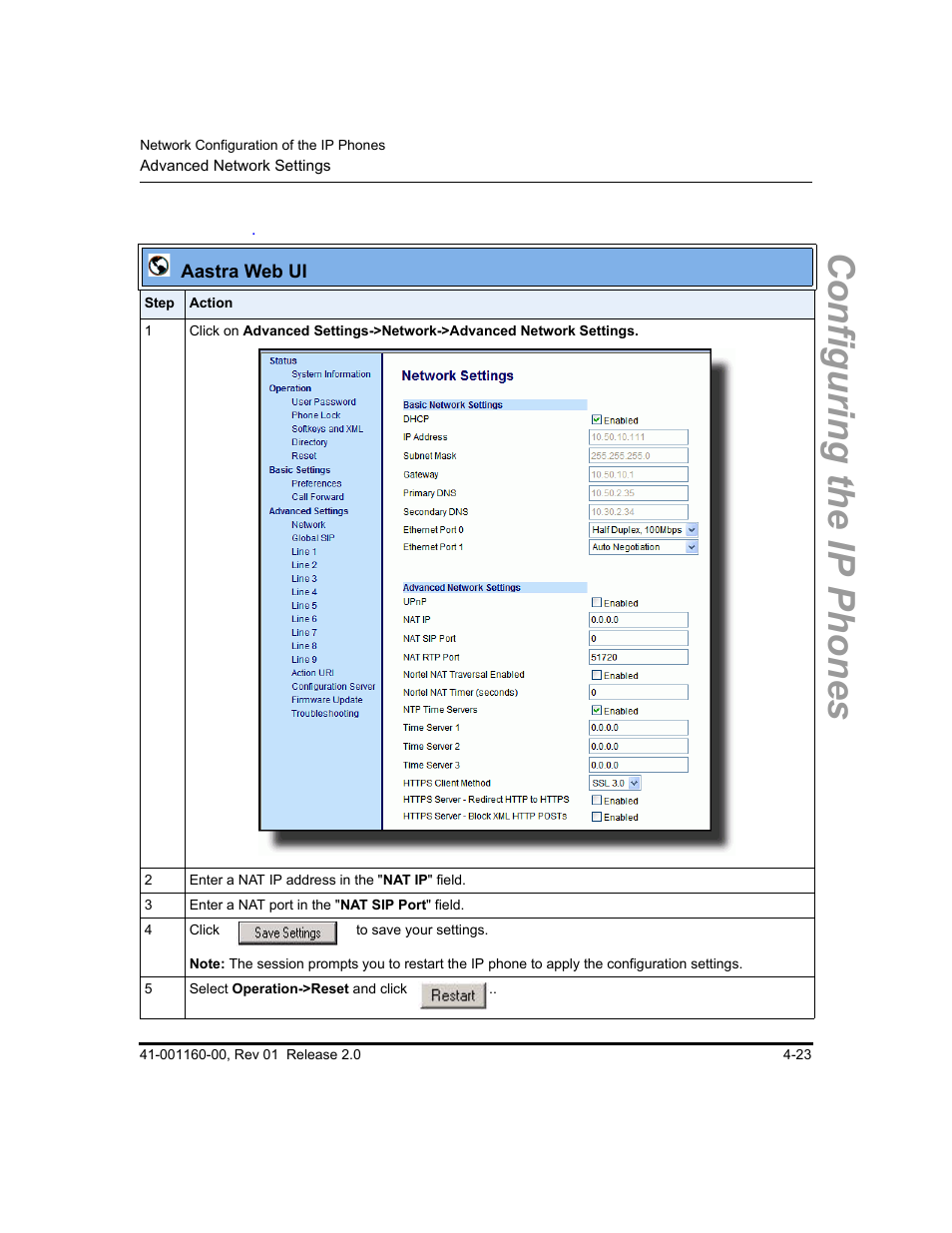 Configuring the ip phones | Aastra Telecom SISIP 57I CT User Manual | Page 89 / 602