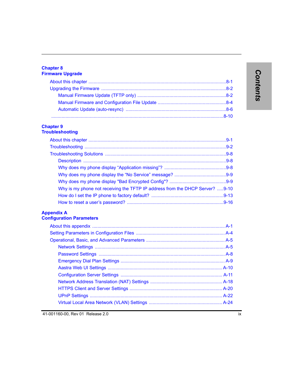 Aastra Telecom SISIP 57I CT User Manual | Page 9 / 602