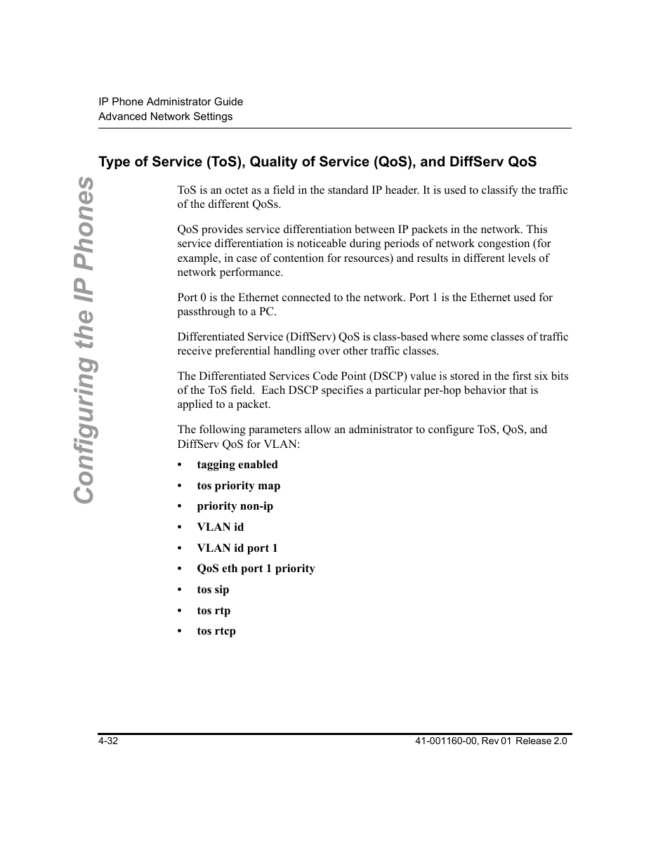 Ction, Type of, Configuring the ip phones | Aastra Telecom SISIP 57I CT User Manual | Page 98 / 602