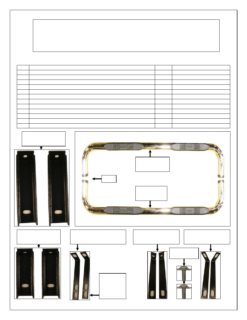 Aries Automotive 205017-2 User Manual | 3 pages