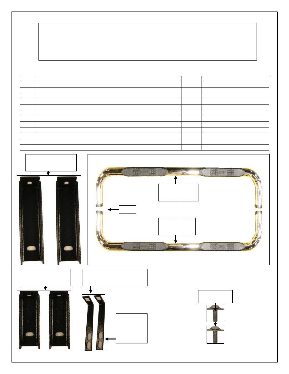 Aries Automotive 205016-2 User Manual | 3 pages