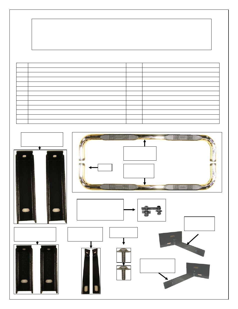 Aries Automotive 205019-2 User Manual | 4 pages