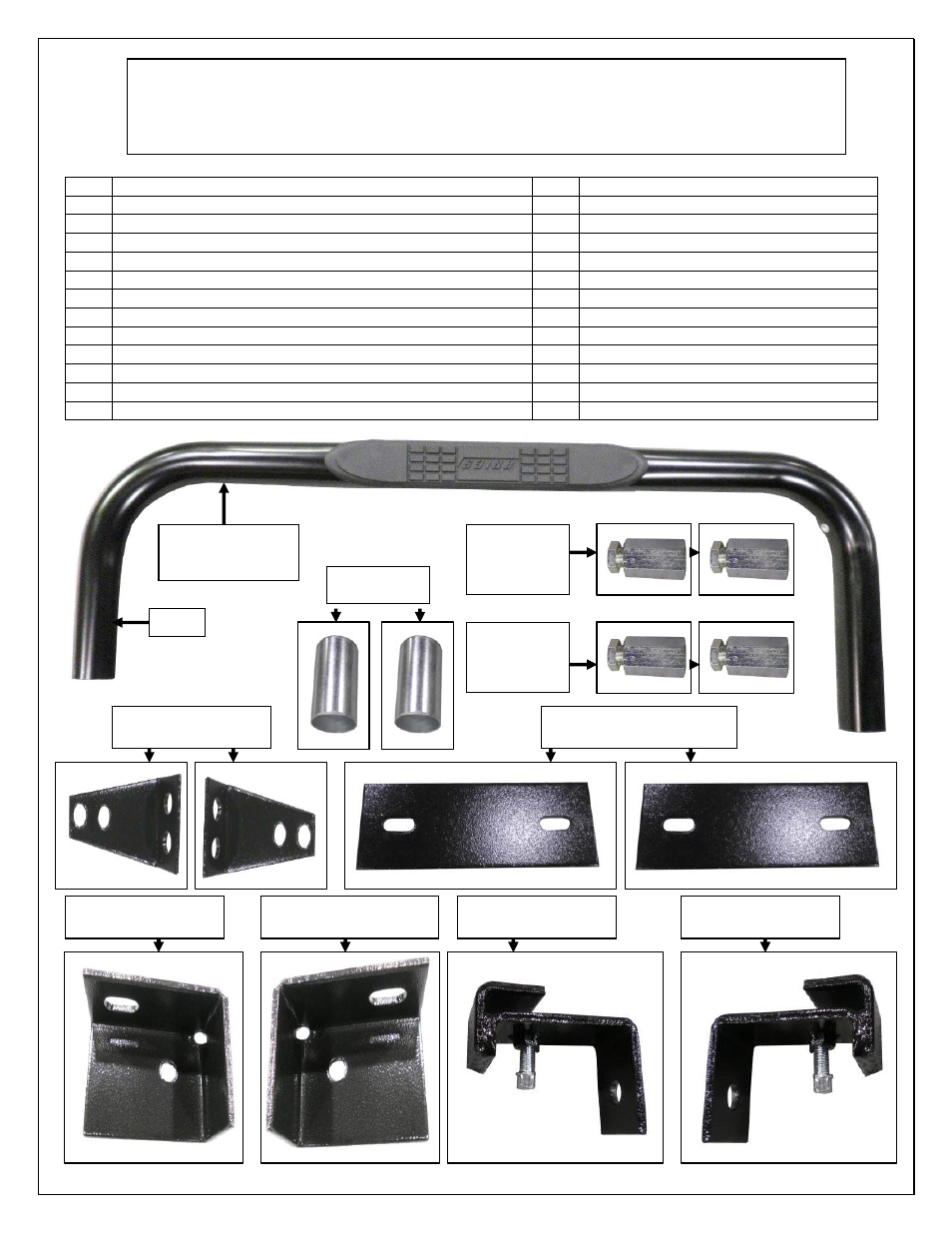 Aries Automotive 203001-2 User Manual | 3 pages