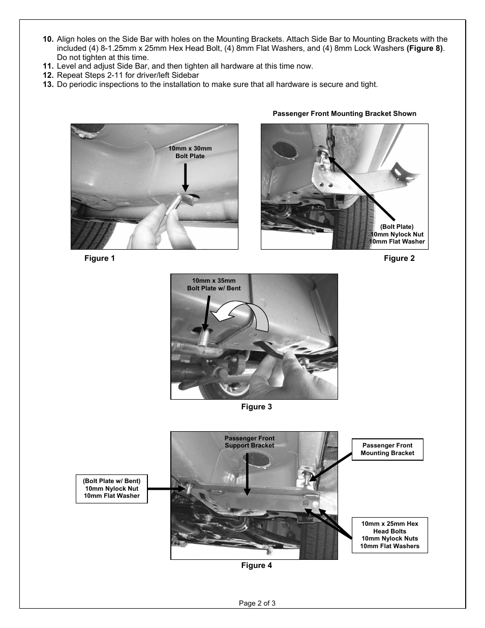 Aries Automotive 203032-2 User Manual | Page 2 / 3