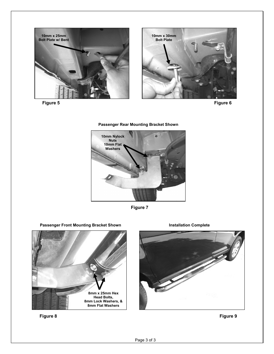 Aries Automotive 203032-2 User Manual | Page 3 / 3