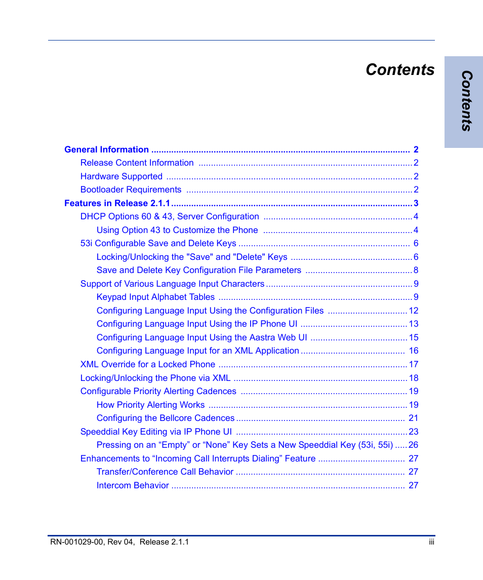 Aastra Telecom 57I CT User Manual | Page 3 / 40