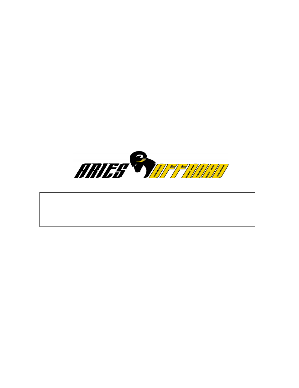 Aries Automotive 203005-2 User Manual | 4 pages