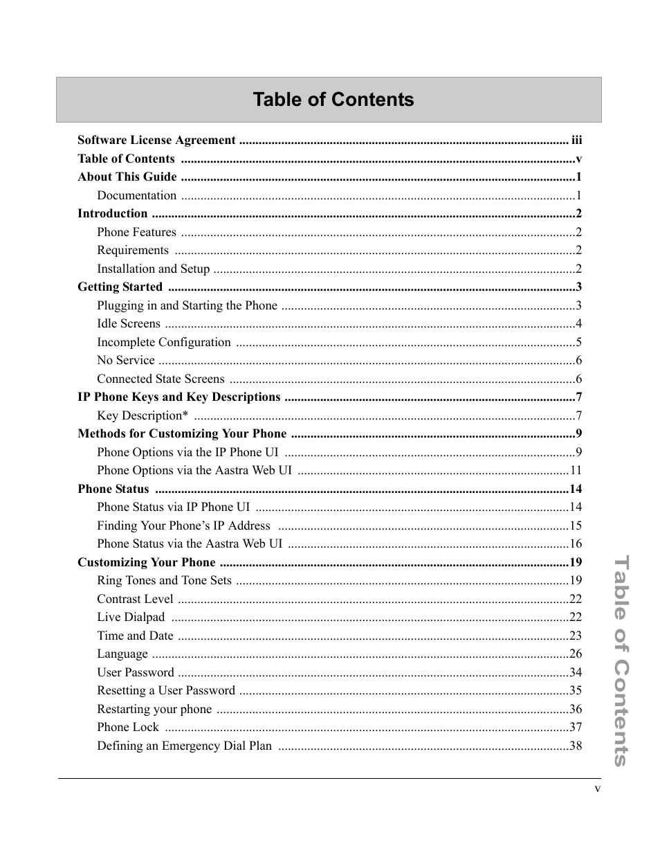 Aastra Telecom 6751I User Manual | Page 5 / 128