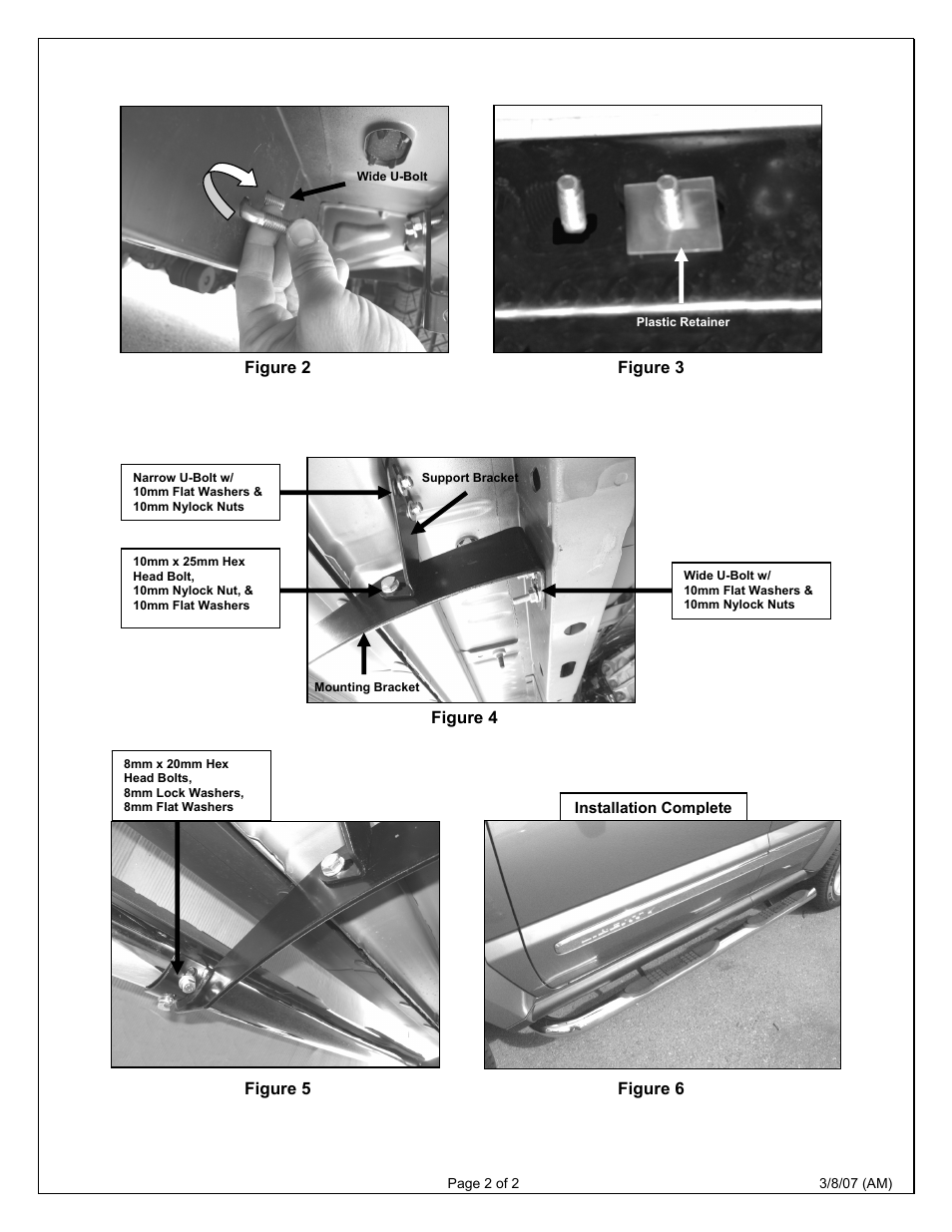 Aries Automotive 201007-2 User Manual | Page 2 / 2
