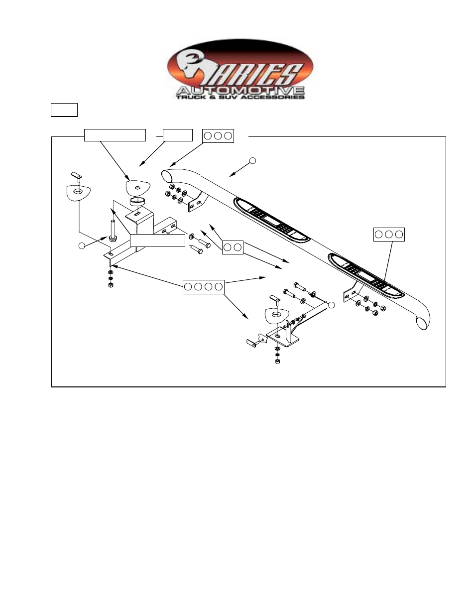 Original bolts, Original rubber, Chassis | Fig. 2 | Aries Automotive 200112-2 User Manual | Page 4 / 4