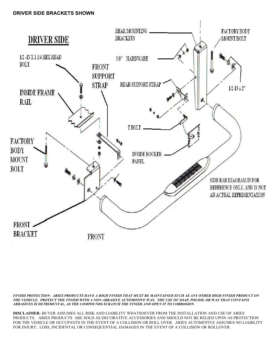 Aries Automotive 209009-2 User Manual | Page 2 / 2