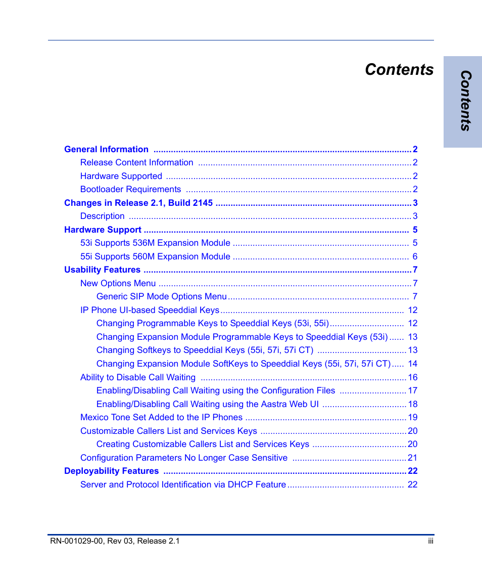 Aastra Telecom 53I User Manual | Page 3 / 124