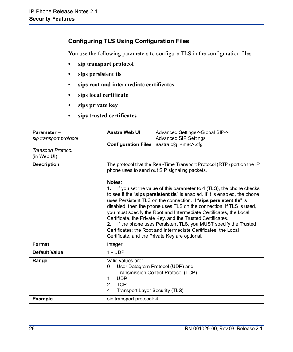 Configuring tls using configuration files | Aastra Telecom 53I User Manual | Page 32 / 124