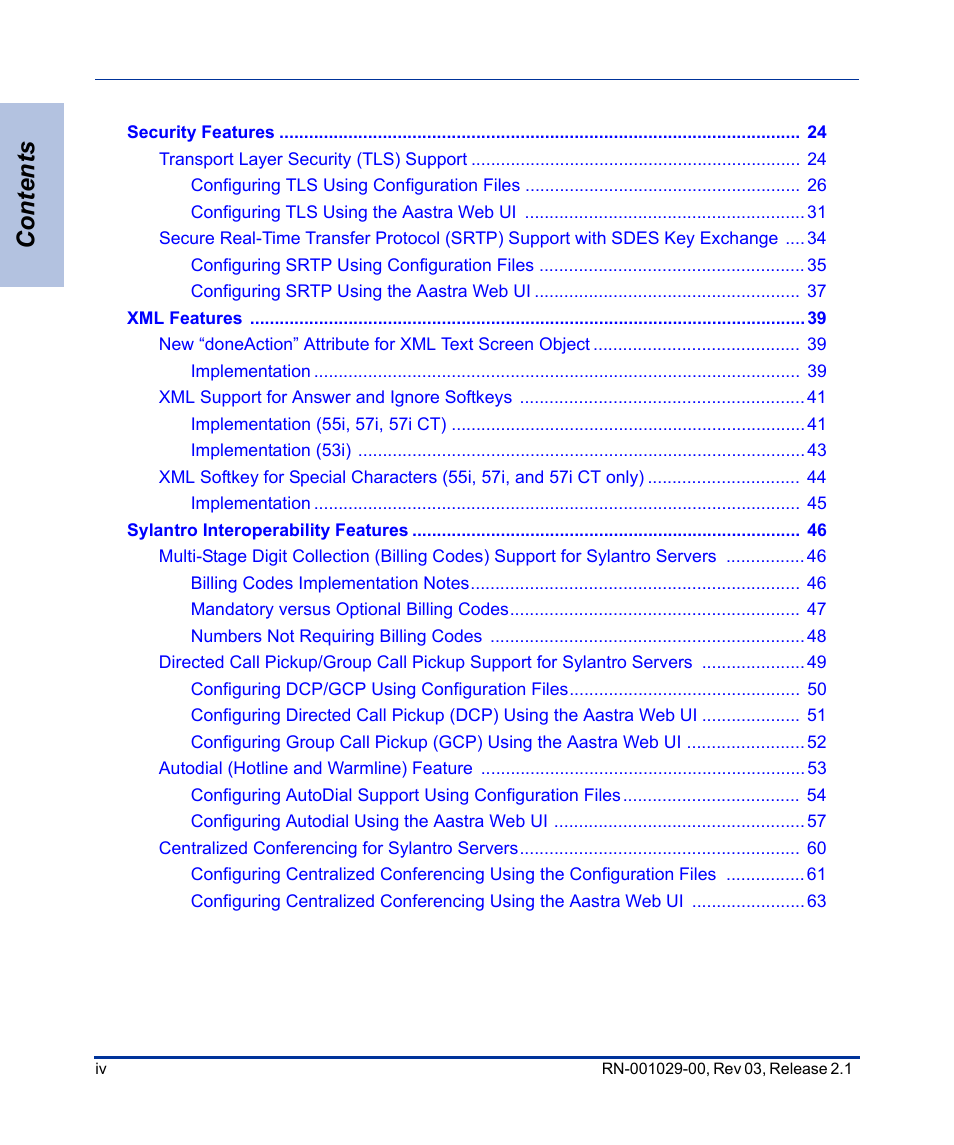 Aastra Telecom 53I User Manual | Page 4 / 124