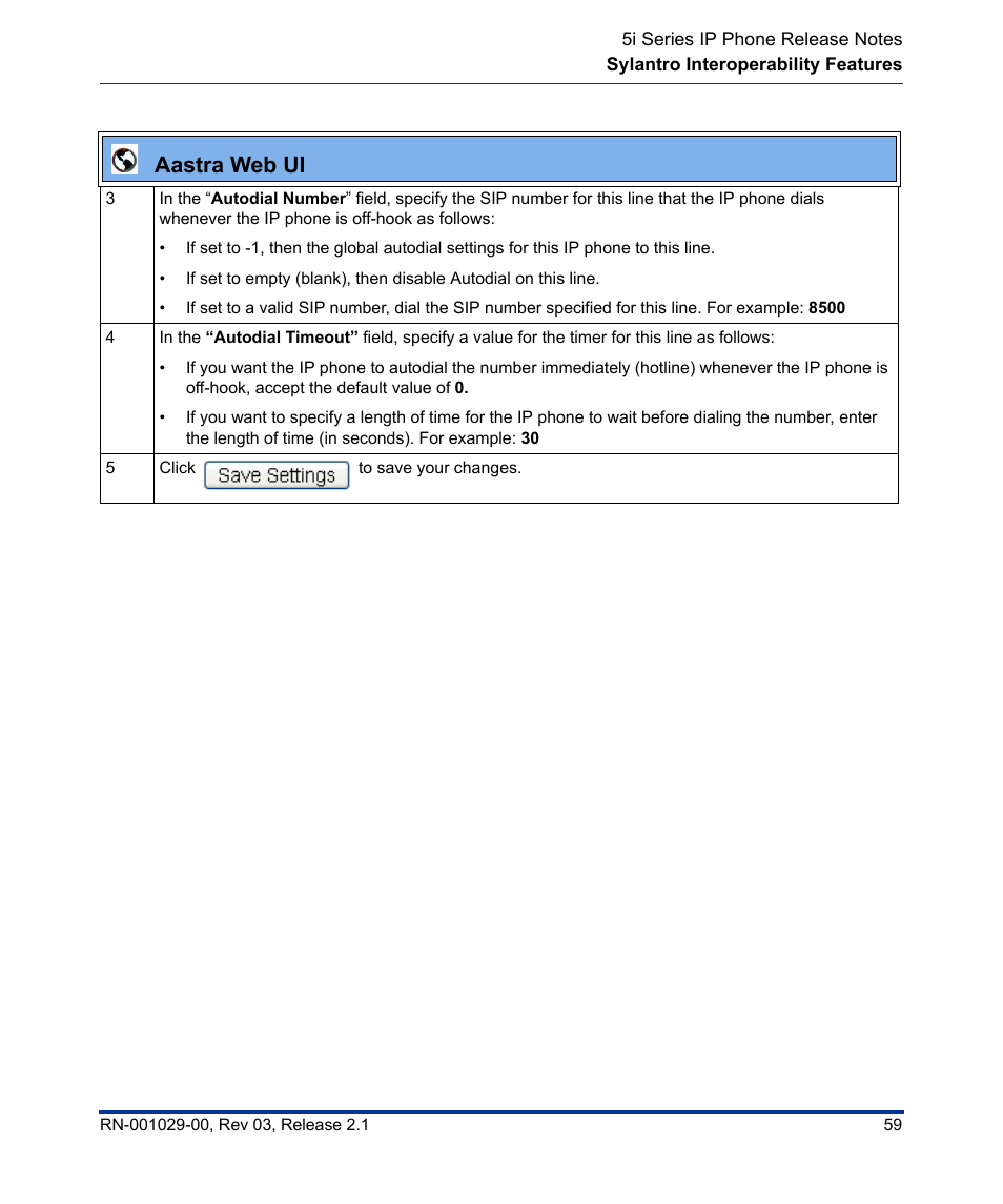 Aastra web ui | Aastra Telecom 53I User Manual | Page 65 / 124